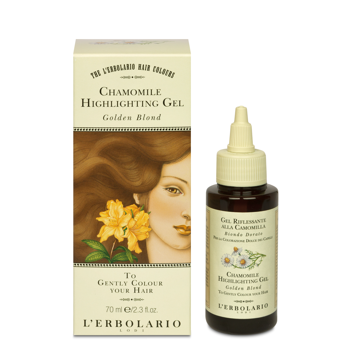L'Erbolario Camomile Gel pentru colorarea parului Blond Auriu, 40ml