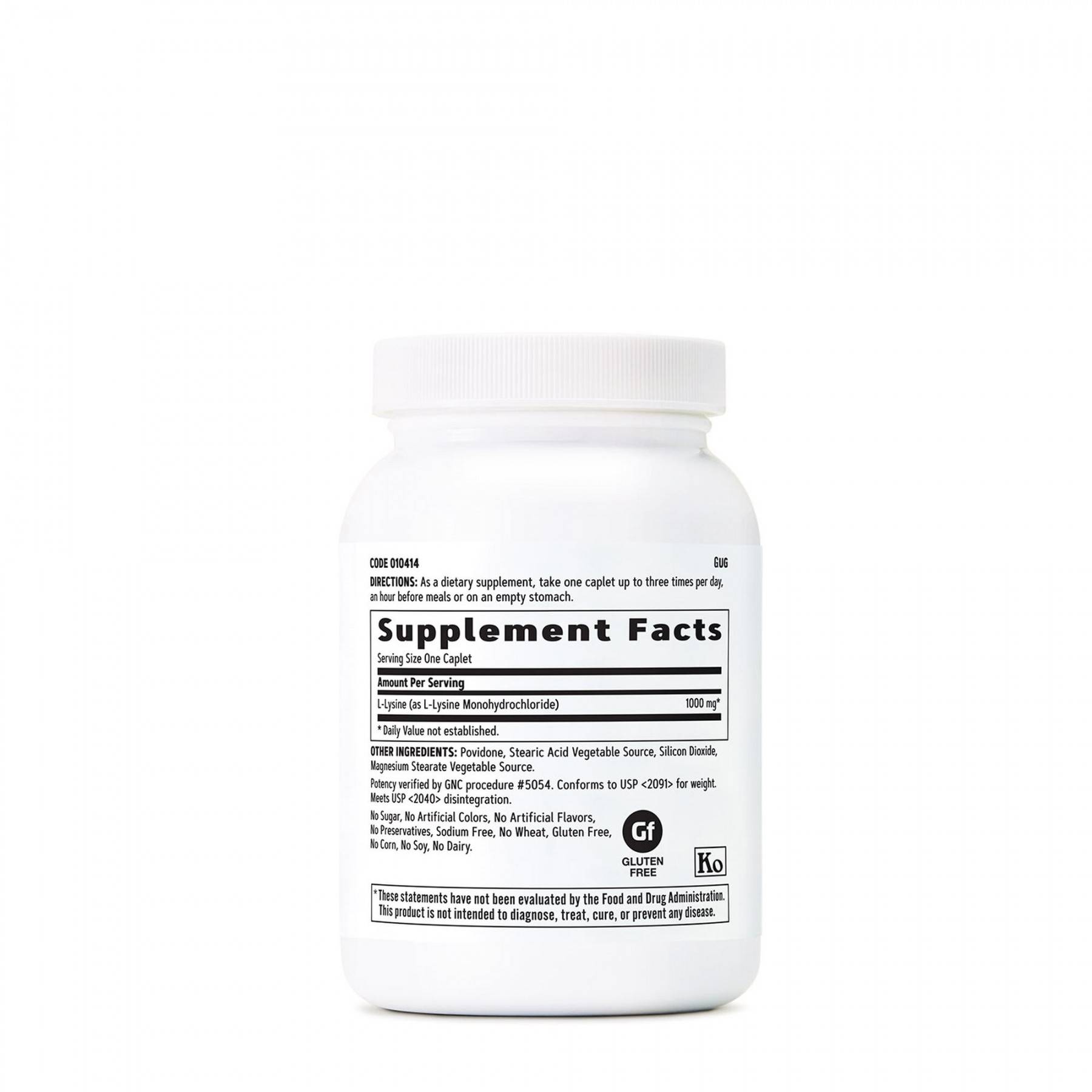 L-LYSIne, 1000mg, 90 Capsule - GNC - poza 4