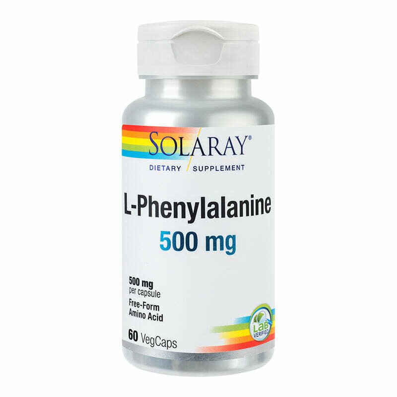 L-Phenylalanine 500mg, Solaray, 60 capsule, Secom