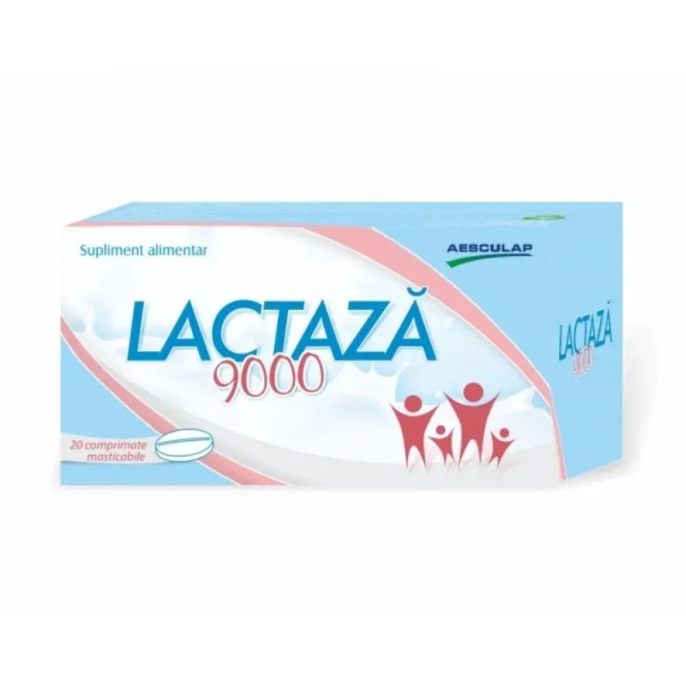 Lactaza 9000, Aesculap | 20 comprimate masticabile