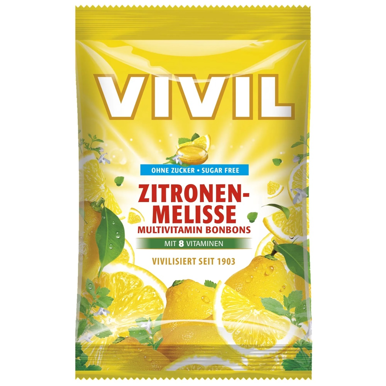 Lămâie Multivitamine, dropsuri, 60g, Vivil