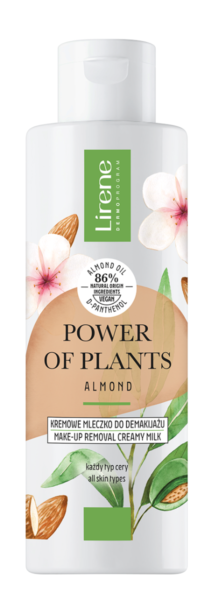 Lapte cremos pentru indepartarea machiajului Migdale Power Of Plants, 200ml, Lirene