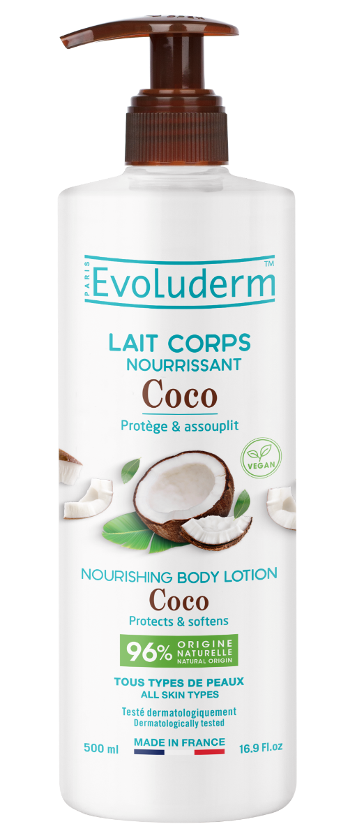 Lapte de corp hranitor Coco, 500ml, Evoluderm