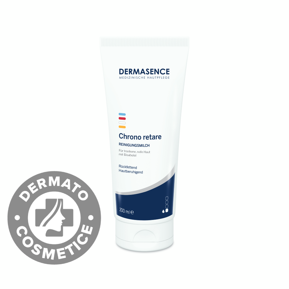 Lapte demachiant anti-aging pentru ten matur Chrono Retare 50+, 200ml, Dermasence