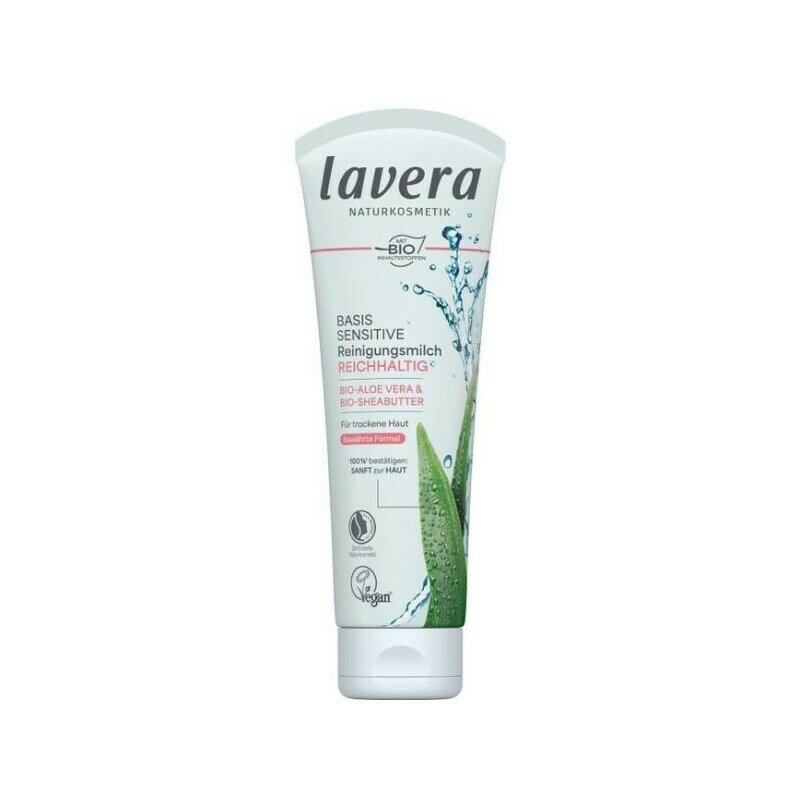 Lapte demachiant cu aloe vera si unt de shea pentru ten uscat 125ml Lavera