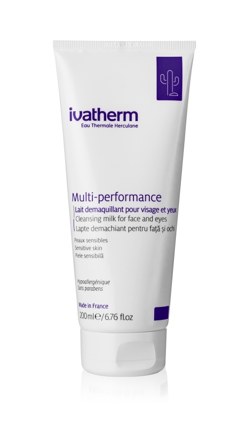 Lapte demachiant pentru fata si ochi Multi-performance, 200ml, Ivatherm