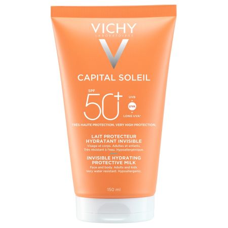 Lapte hidratant pentru fata si corp SPF50+ Capital Soleil, Vichy | 150 ml