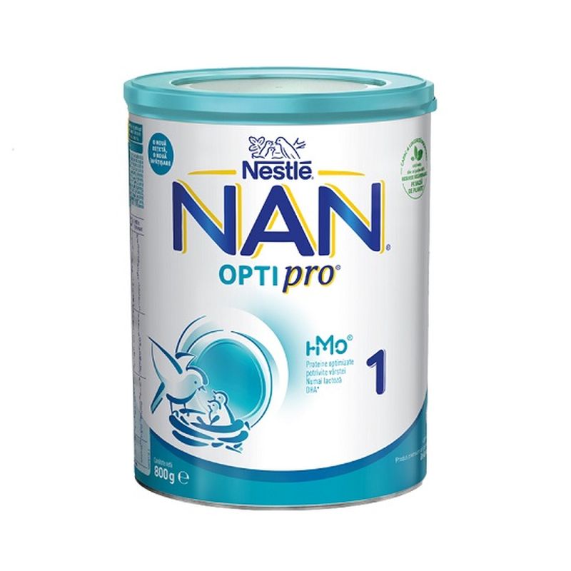 Lapte praf NAN 1 Optipro 0-6 luni | 800 gr