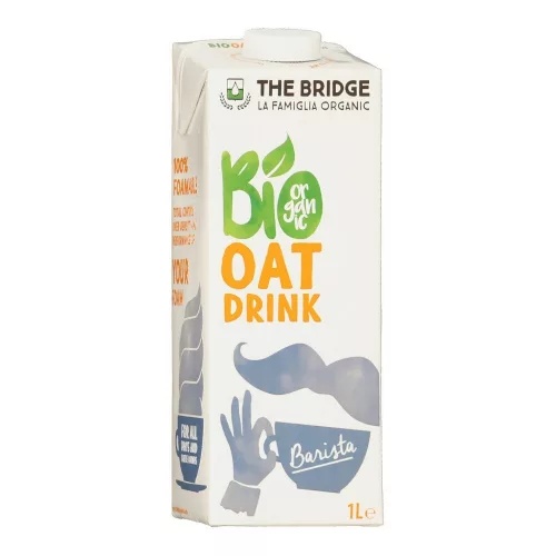 Lapte vegetal bio de ovaz Barista, 1L, The Bridge