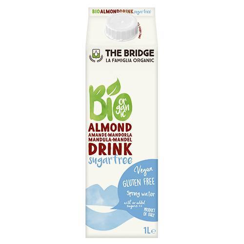 Lapte vegetal de migdale 3%, fara zahar 1l ECO-BIO - The Bridge - poza 1