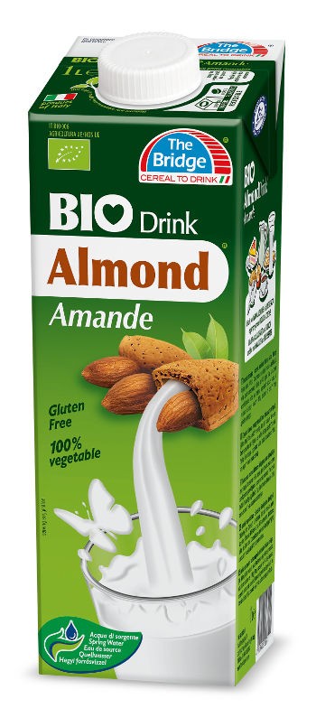 Lapte vegetal de migdale 8%, 1l ECO-BIO - The Bridge - poza 2