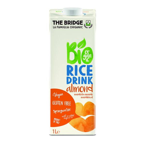 Lapte vegetal de orez cu migdale 1l ECO-BIO - The Bridge - poza 1