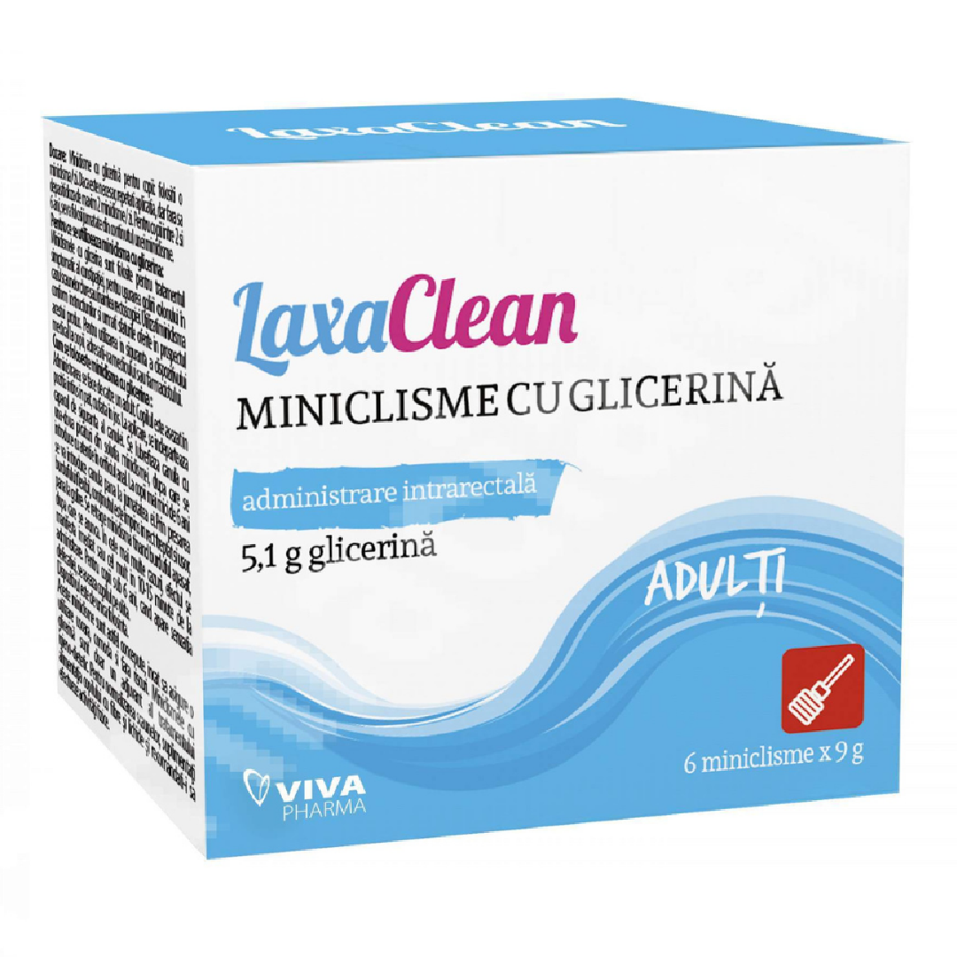 LaxaClean miniclisme glicerina adulti, 6 buc.