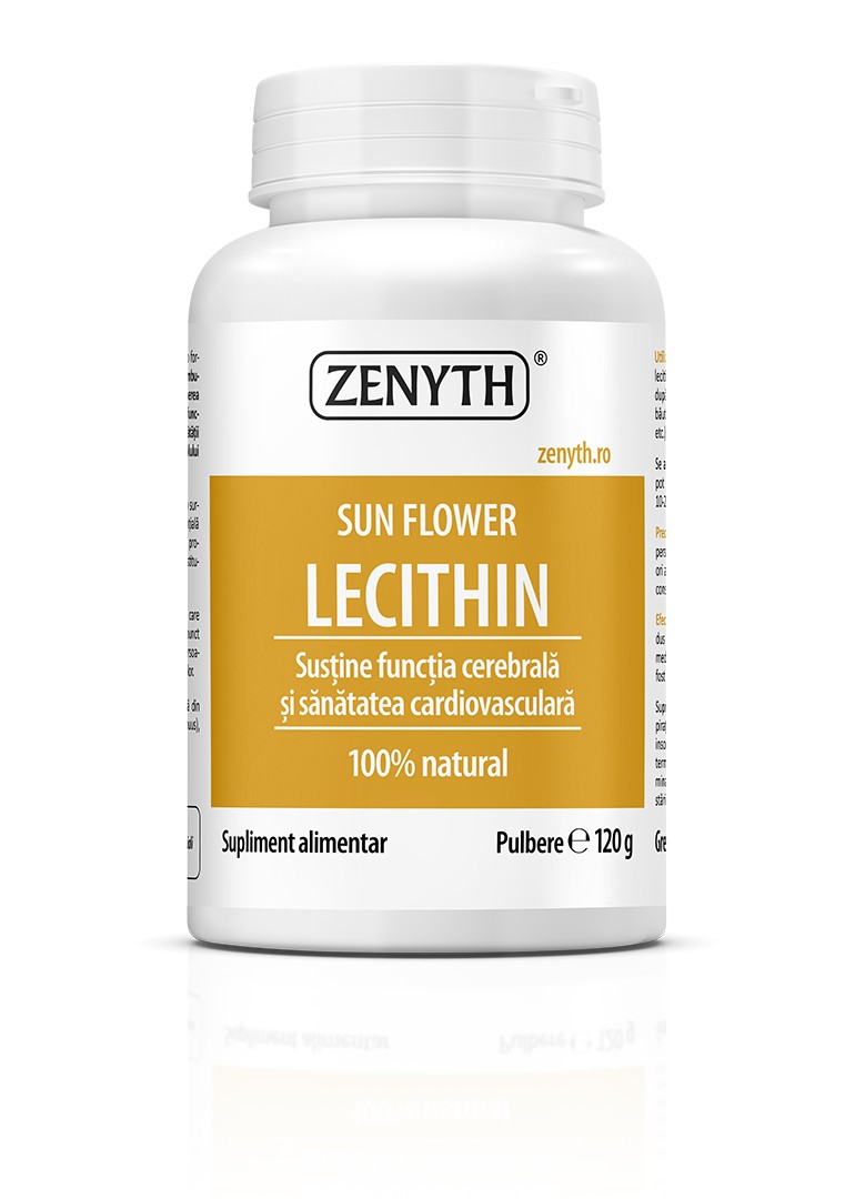Lecitina din floarea soarelui, 120g Zenyth
