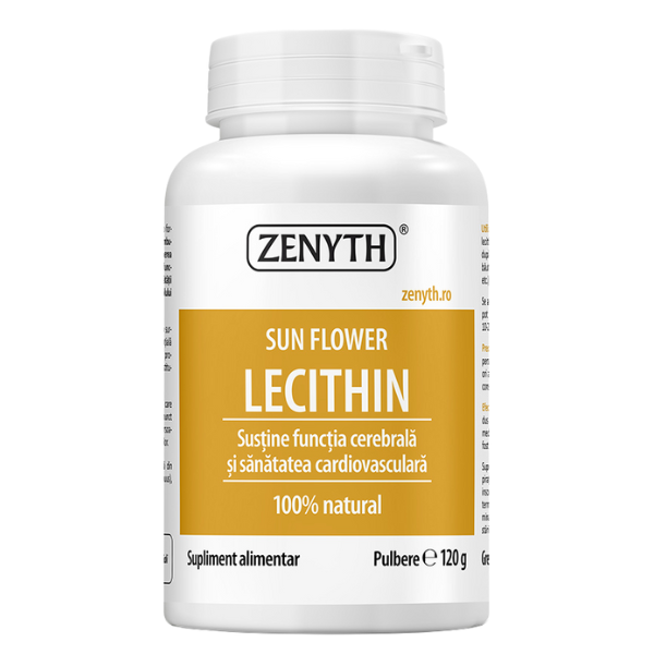 Lecitina din floarea soarelui - pulbere, Zenyth | 120 g