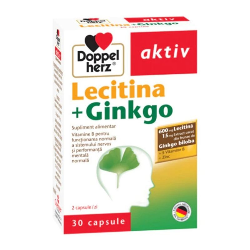 Lecitina + Ginkgo, 30 capsule, Doppelherz
