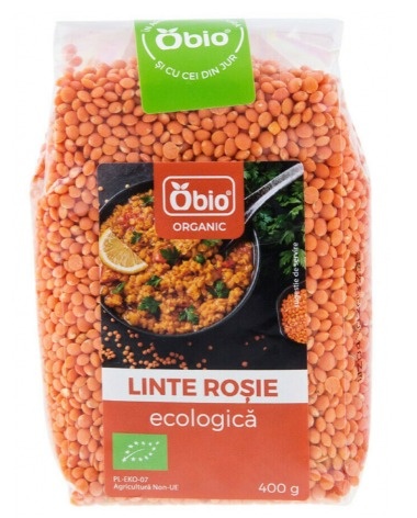 Linte rosie Eco, 400g, Obio