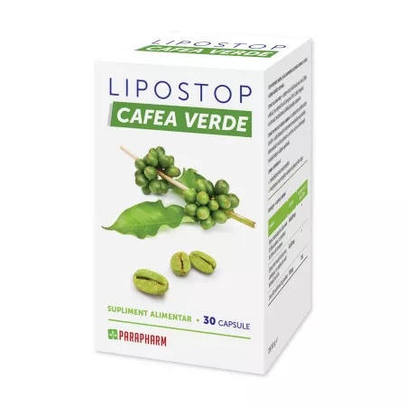 Lipostop Cafea Verde, 30 capsule, Parapharm