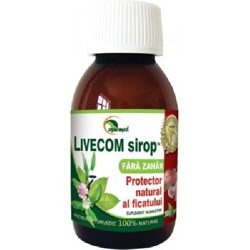 Livecom Sirop Fara Zahar 100ml Ayurmed