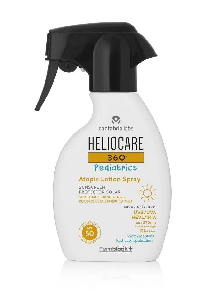 Lotiune atopica spray Heliocare 360 Pediatric SPF50+, 250ml, Cantabria Lab
