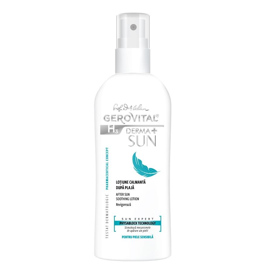 Lotiune calmanta dupa plaja GH3 Derma+Sun Expert, 150ml, 4680, Gerovital
