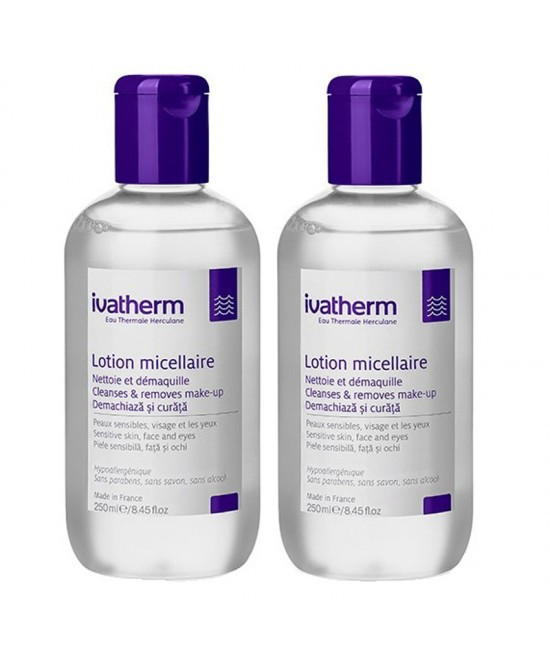 Lotiune micelara, 2x250ml Pachet promotional, Ivatherm
