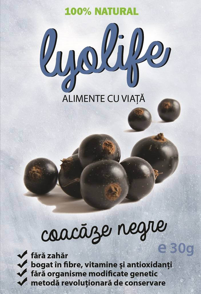 Lyolife - Coacaze negre liofilizate 30g - poza 2