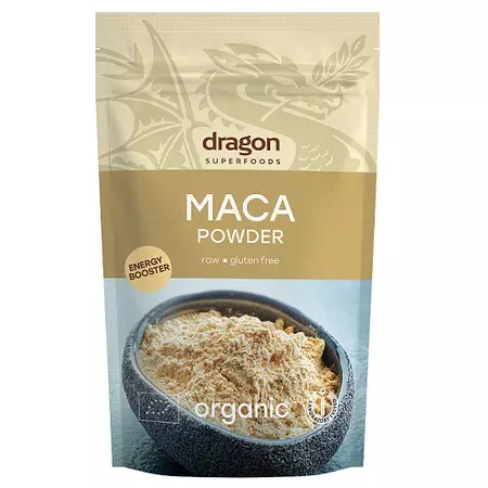 Maca pulbere raw eco, 200g, DragonSuperfoods