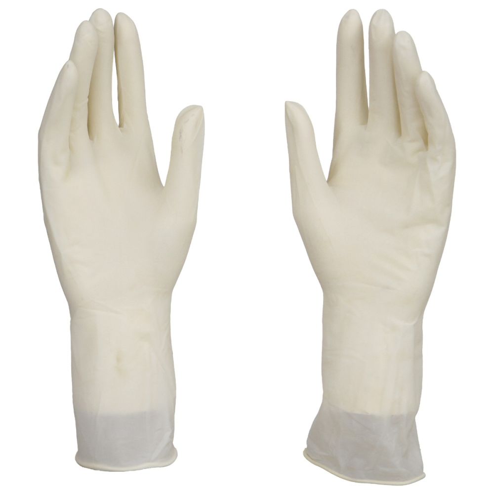 Manusi chirurgicale albe din latex, sterile, PRIMA, nepudrate, marimi 6.5 - 8.5, 1 pereche