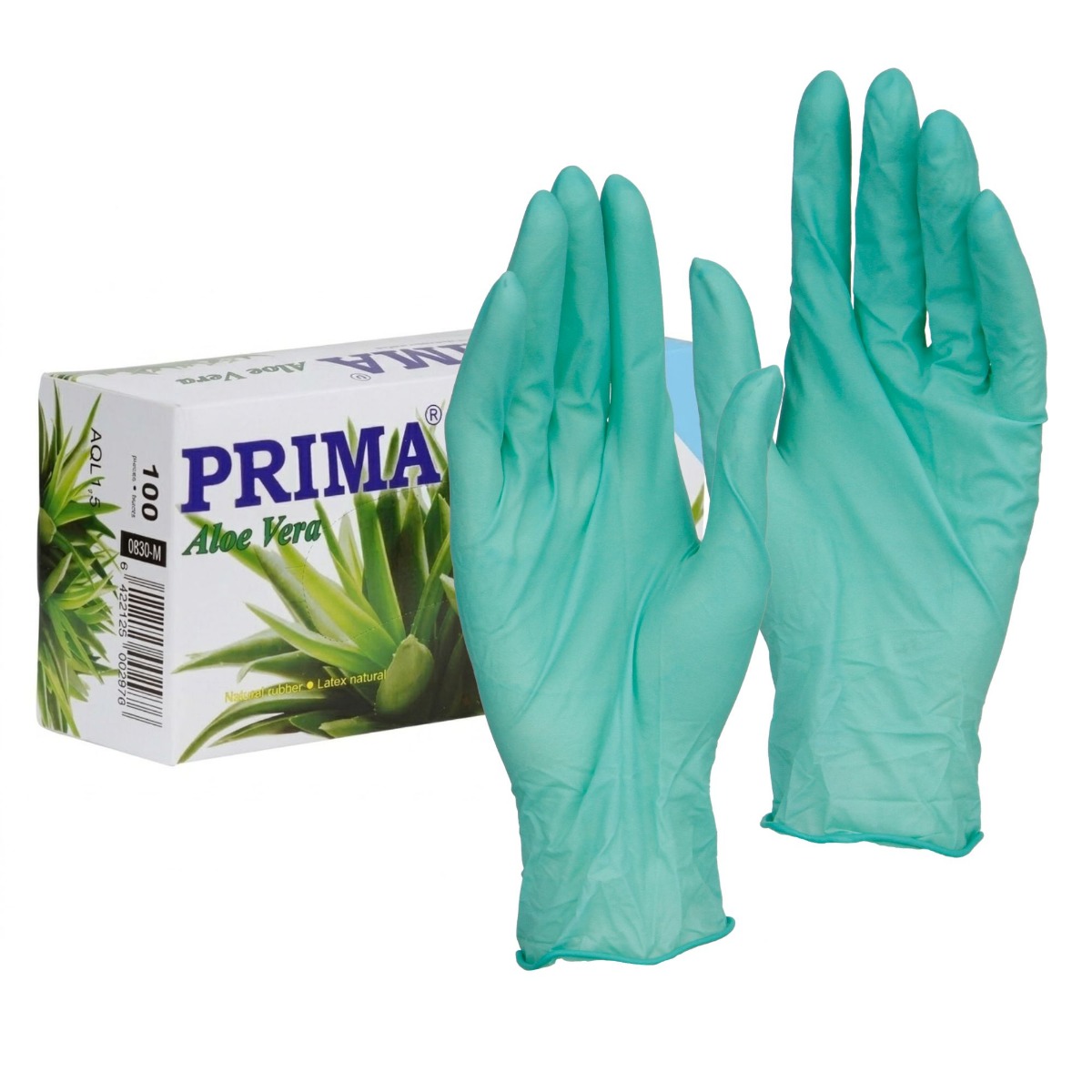 Manusi examinare latex cu aloe vera, nepudrate, XS, PRIMA, 100buc