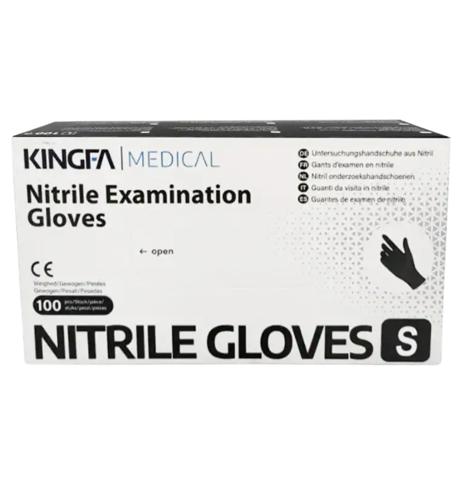 Manusi nitril nepudrate S, Kingfa| 100 buc