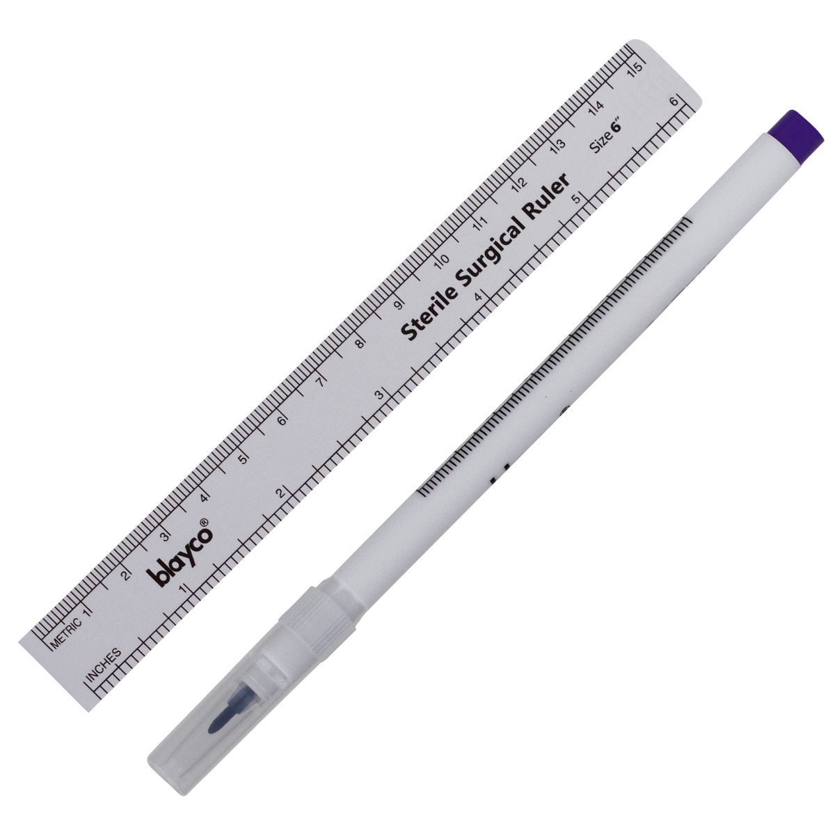 Marker chirurgical pentru piele, steril, cu rigla