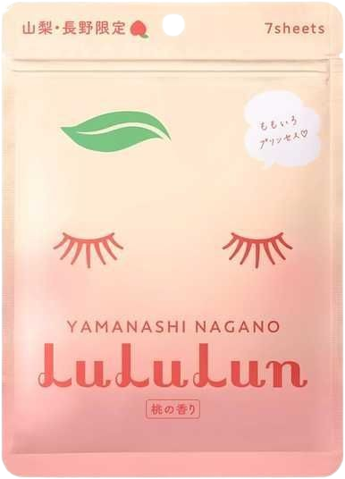 Masca de fata cu piersica Yamanashi, 7 bucati, LuLuLun
