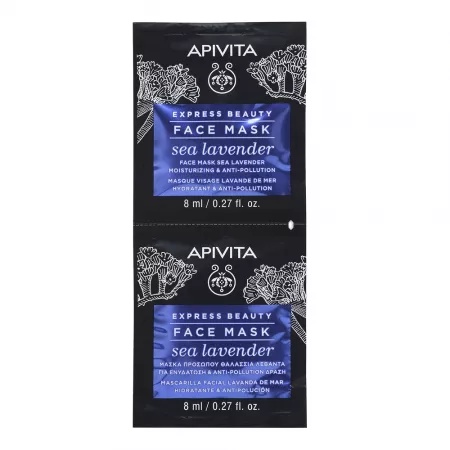 Masca de fata hidratanta cu lavanda de mare, 8ml, 2 plicuri, APIVITA