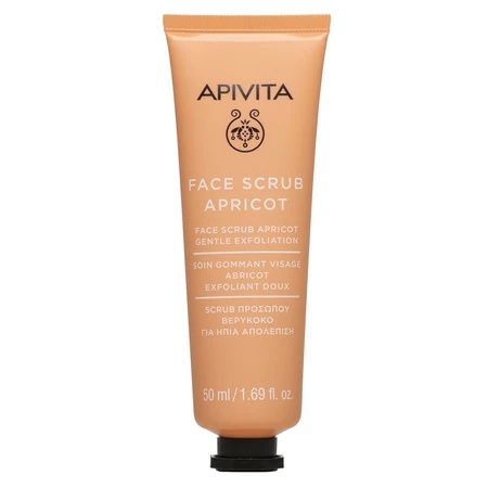Masca de fata pentru exfoliere delicata cu extract de caise, 50ml, Apivita