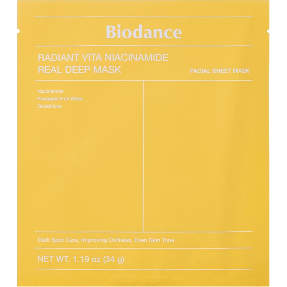 Masca de fata pentru hidratare si luminozitate Radiant Vita Niacinamide, 34g, Biodance
