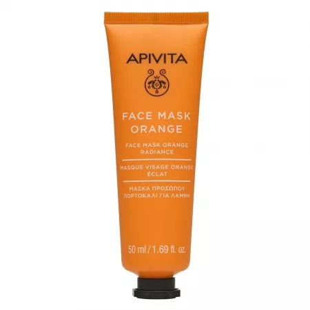 Masca de fata pentru luminozitate cu portocale, 50ml, Apivita