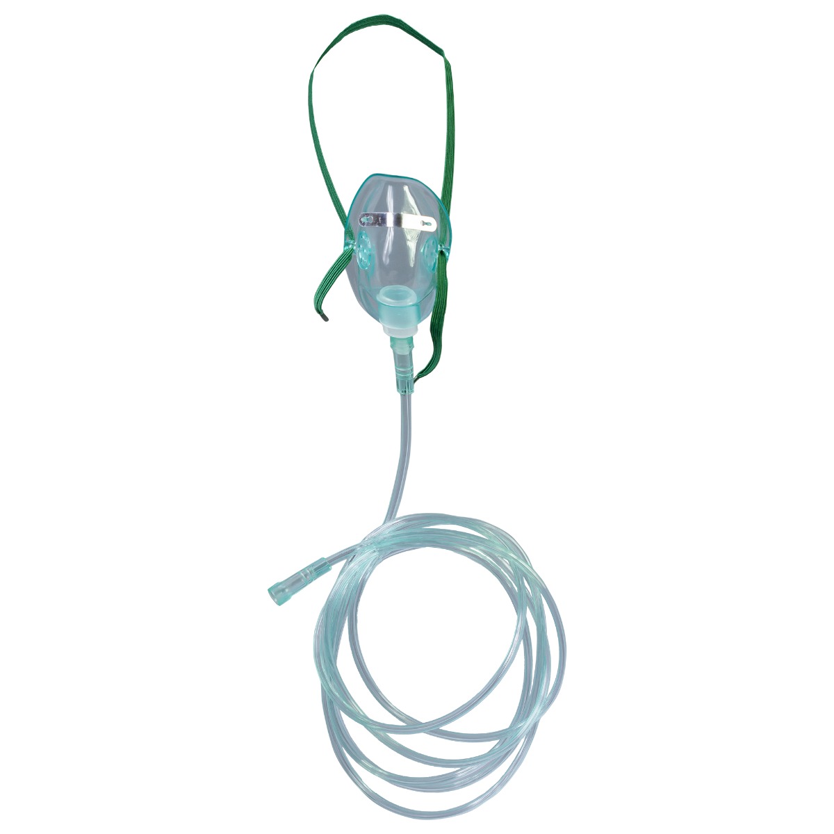 Masca de oxigen pentru nou nascuti S, PRIMA pentru respiratie, furtun 205 cm, PP PVC, alb verde
