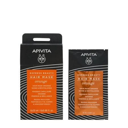 Masca de par revitalizanta cu portocale Hair Express, 20ml, APIVITA