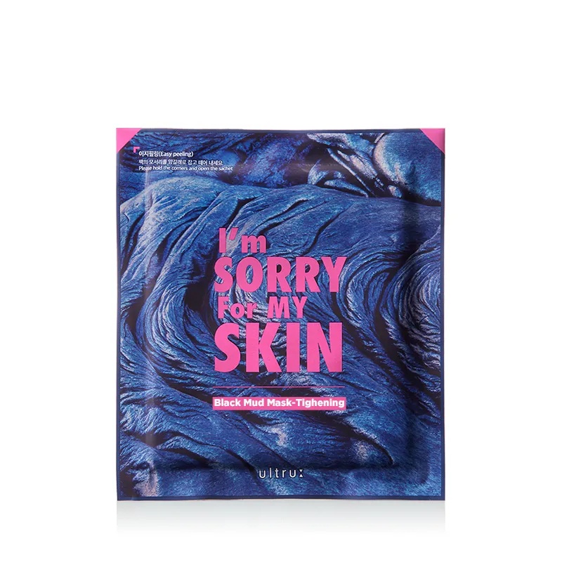 Masca faciala cu efect de strangere cu namol negru, 18ml, I'm Sorry for My Skin