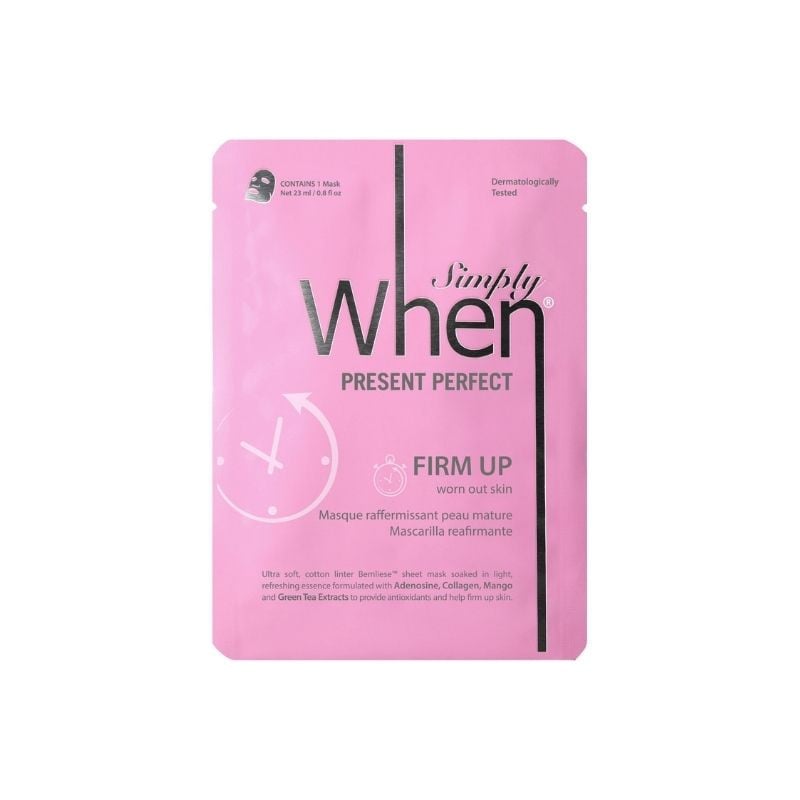 Masca faciala pentru fermitate cu colagen si acid hialuronic Present Perfect, 23ml, Simply When