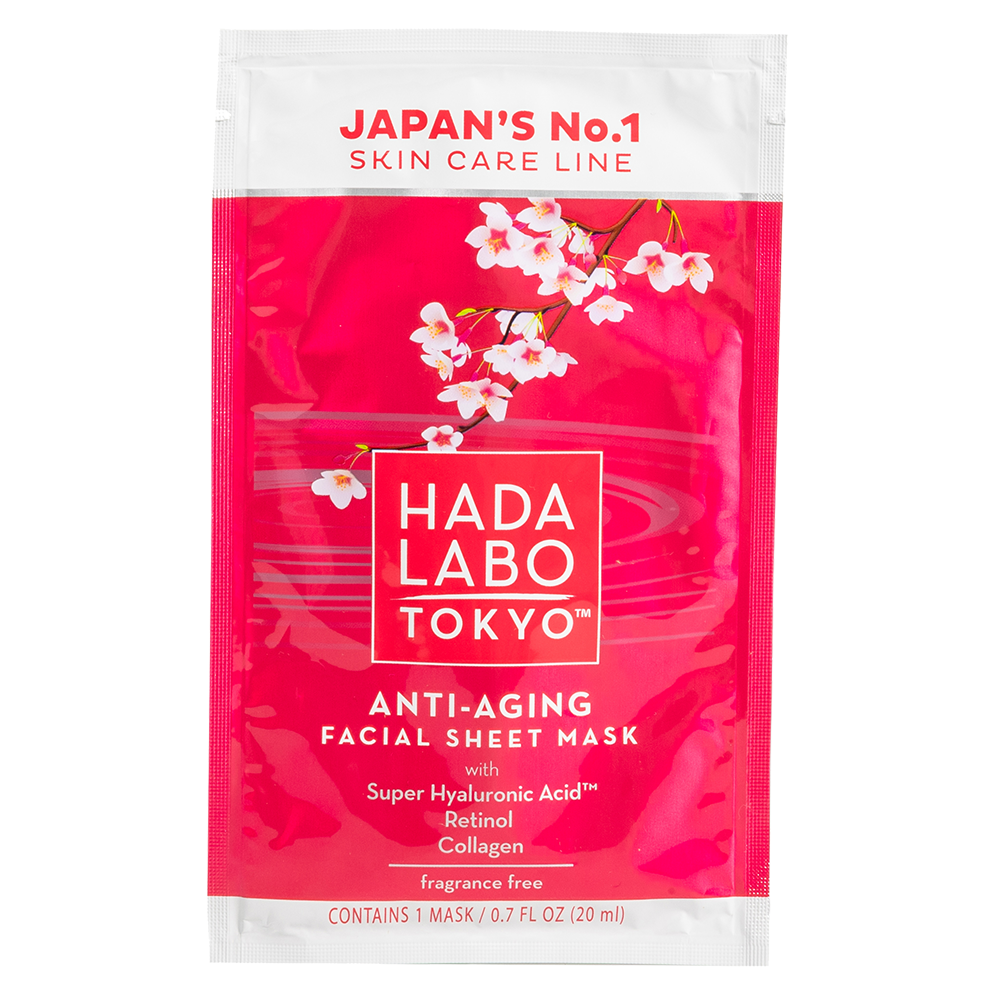 Masca faciala servetel anti-imbatranire cu Super Acid Hyaluronic, Retionl si Colagen, 20ml, Hada Labo