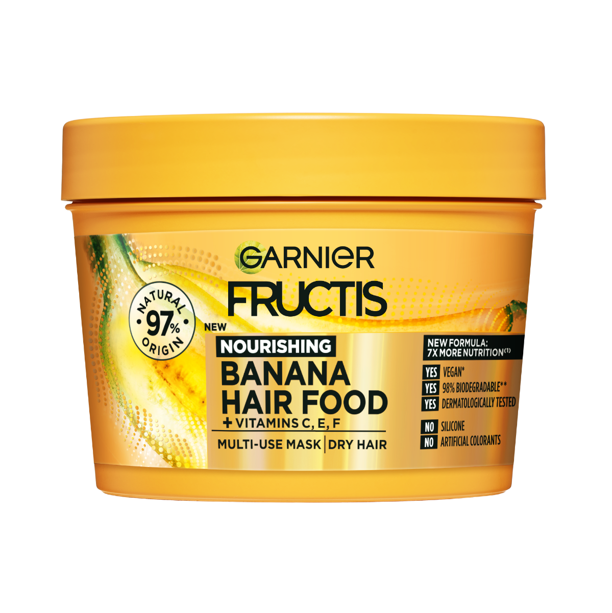Masca hranitoare pentru parul uscat Hair Food Banana, 390ml, Fructis