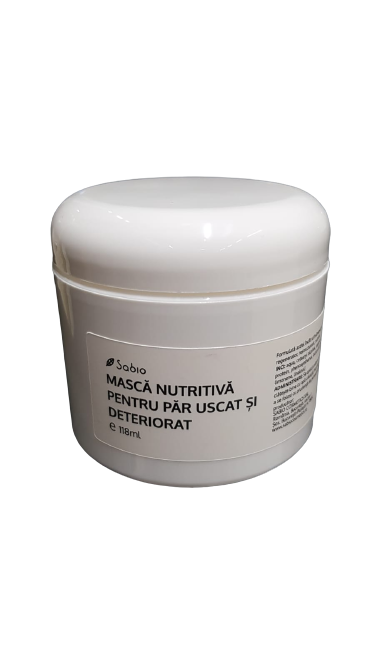 Masca nutritiva pentru par uscat si deteriorat, 118ml, Sabio