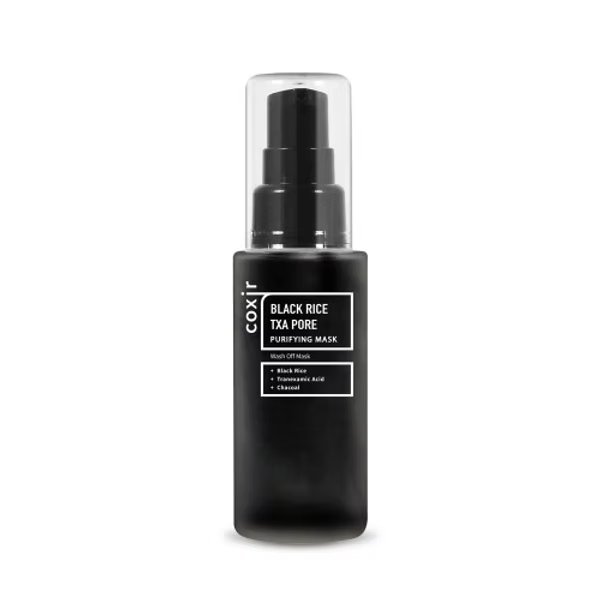 Masca purifianta pentru pori cu orez negru si Acid Tranexamic, 50ml, Coxir