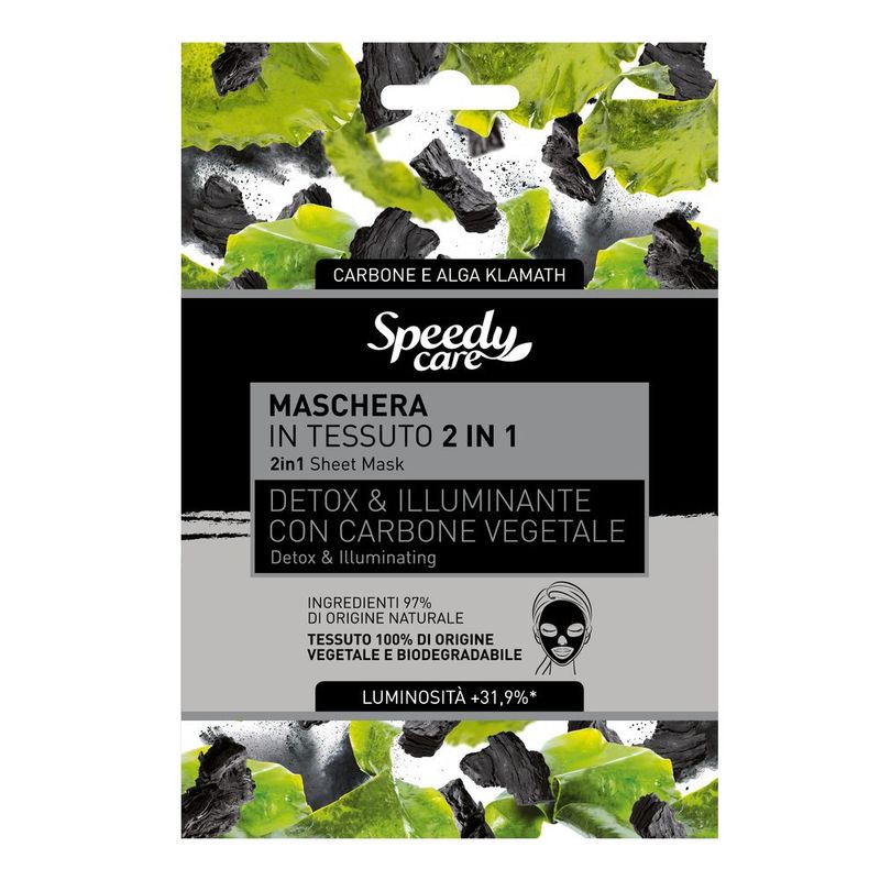 Masca servetel 2 in 1 detoxifianta si iluminatoare Speedy Care, O-PAC | 1 buc