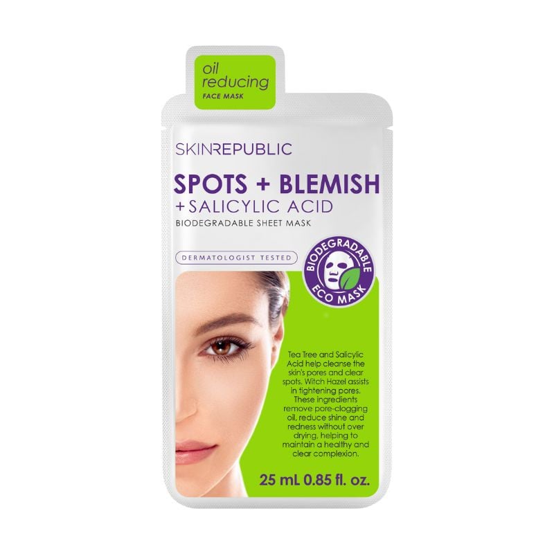 Masca servetel anti pete si imperfectiuni, 25ml, Skin Republic