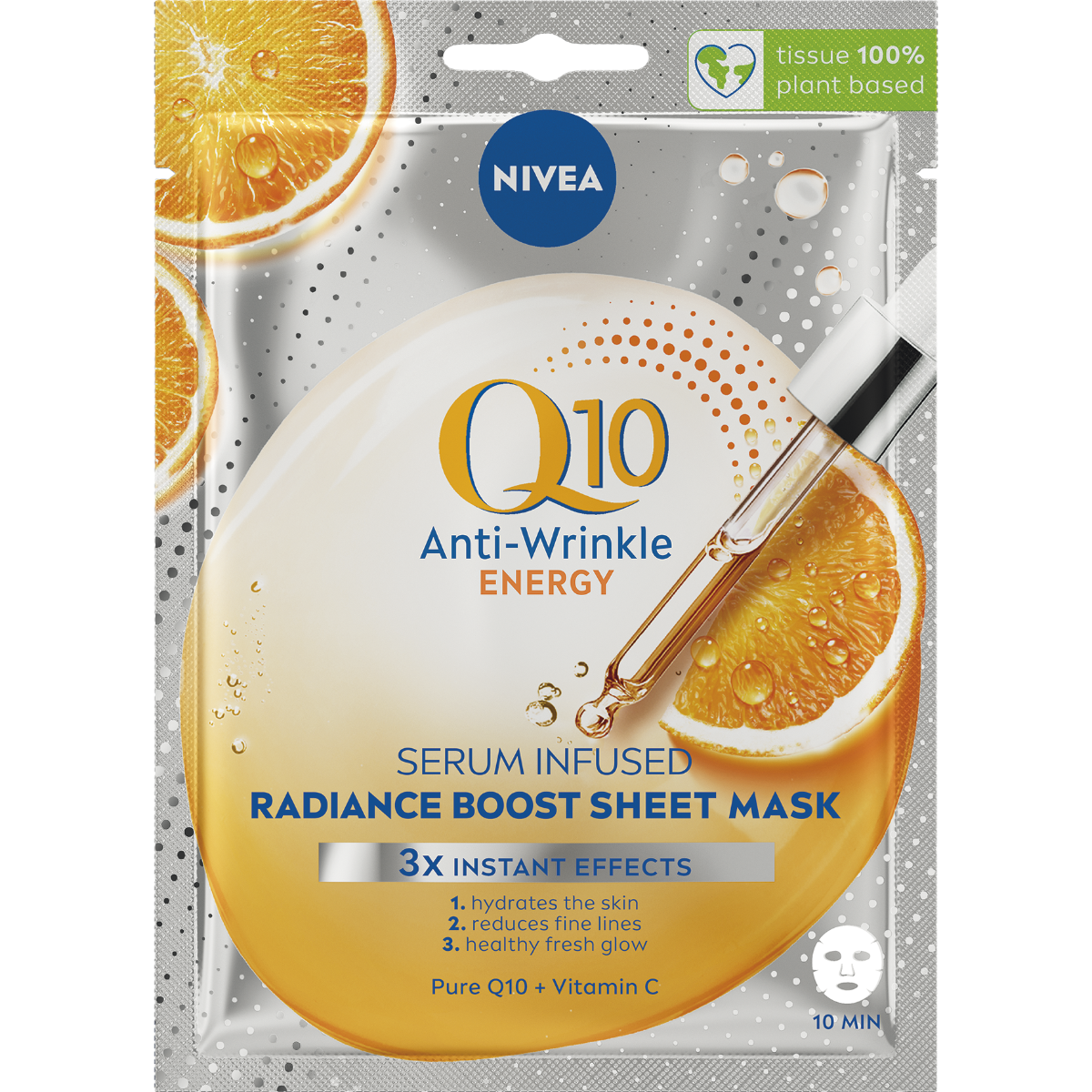 Masca servetel Q10 Energy, 1 bucata, Nivea