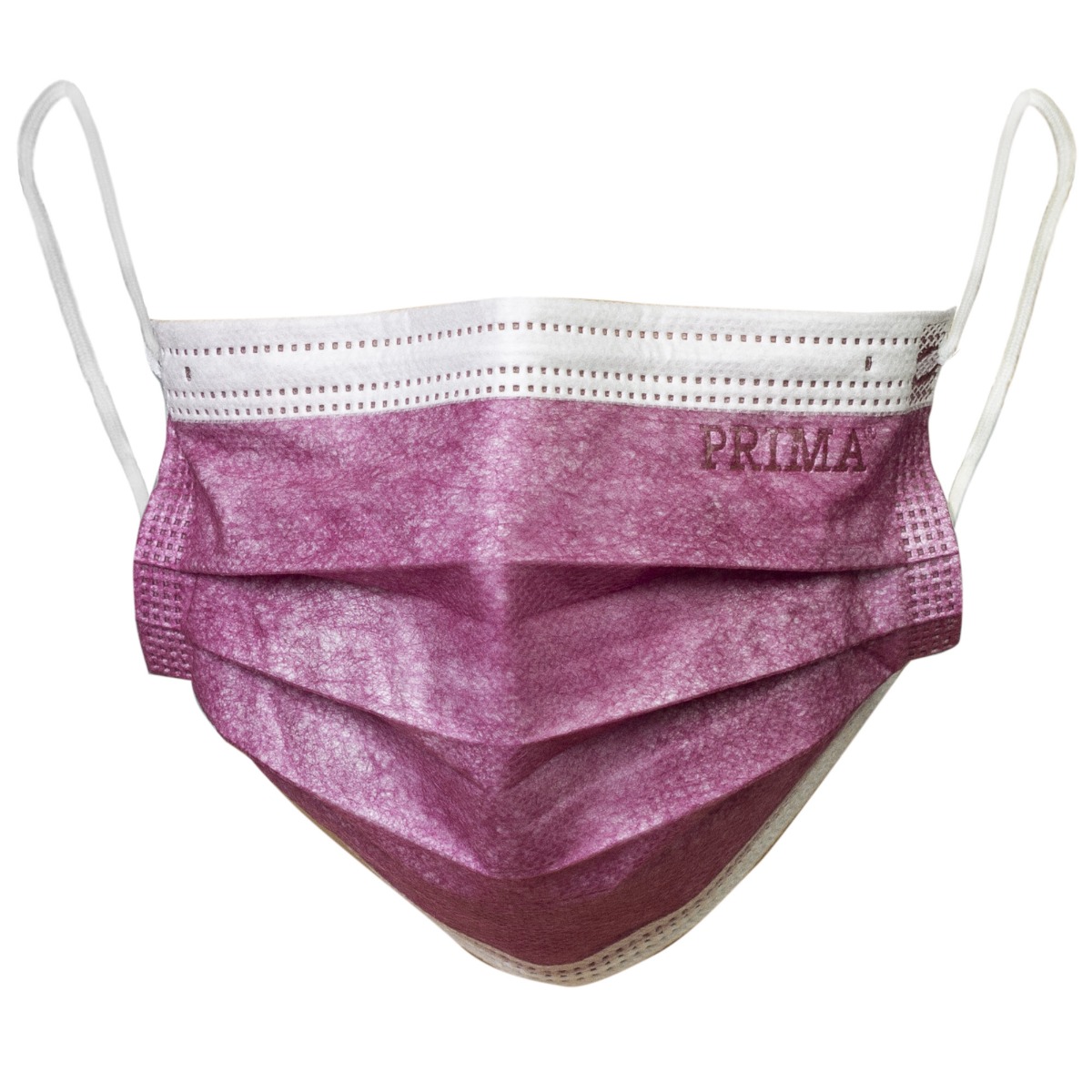 Masti chirurgicale medicale, PRIMA, cu elastic, grena, 50 bucati