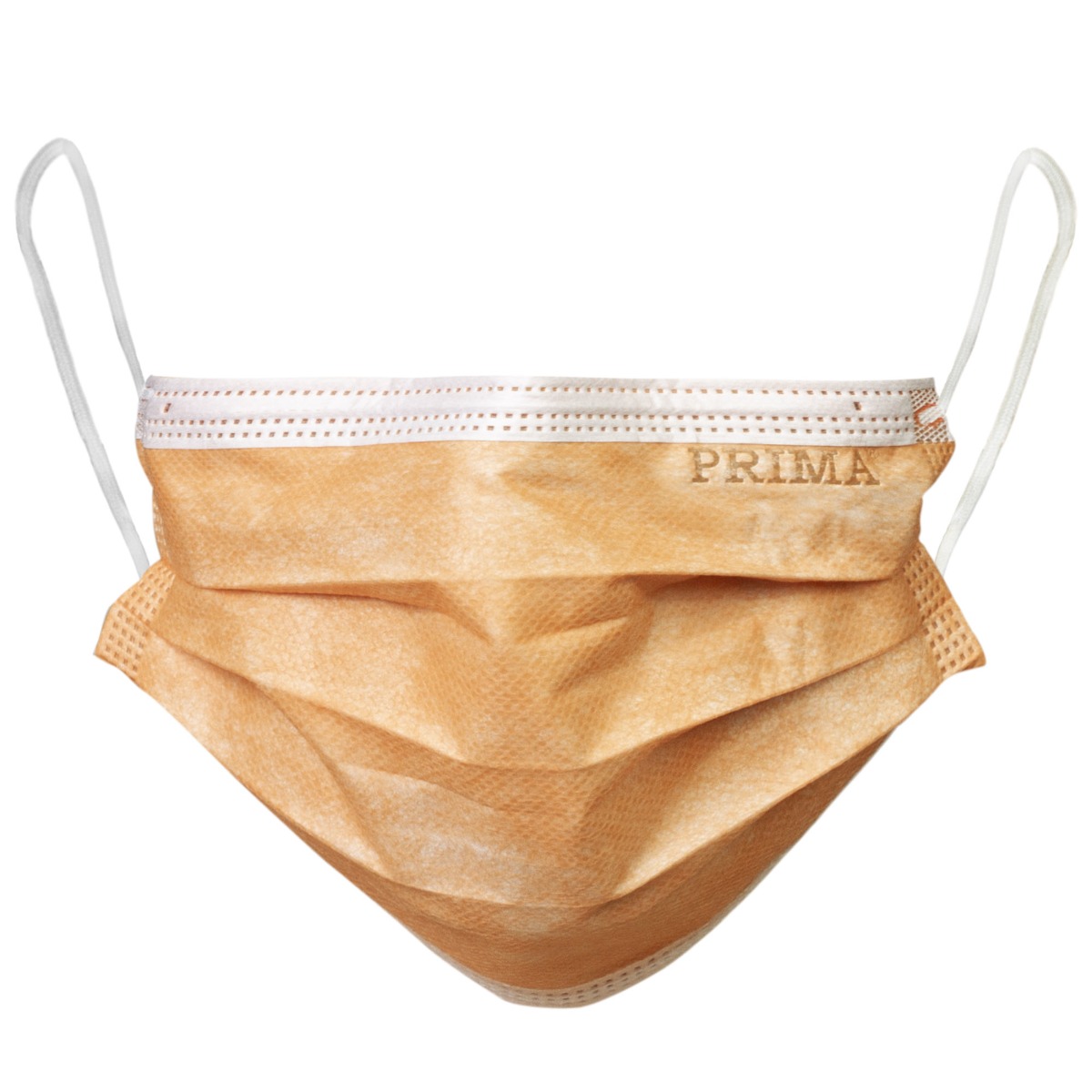 Masti chirurgicale medicale, PRIMA, cu elastic, portocalii, 50 bucati